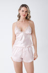 Satin Powder Nightgown Set